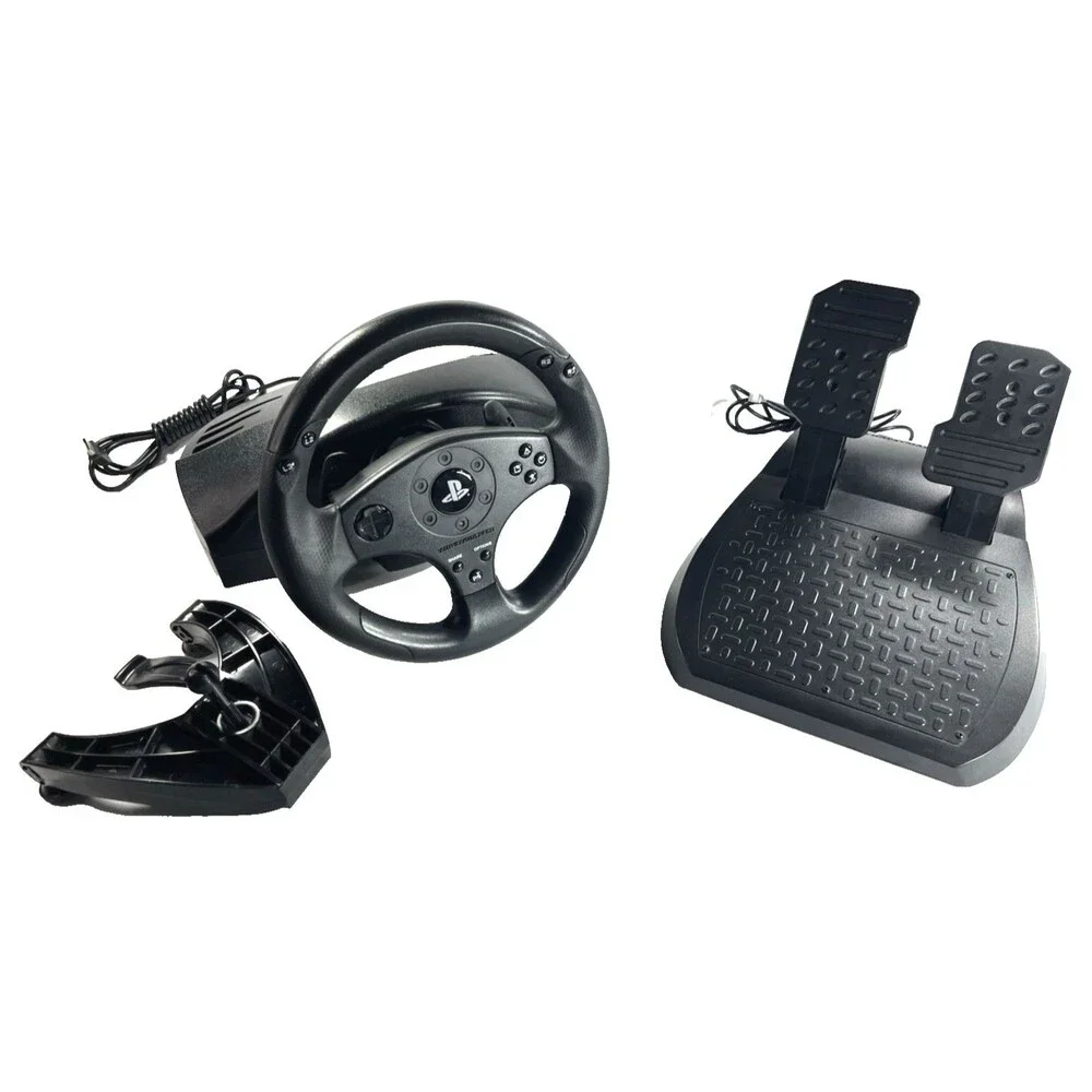 T-80 Thrustmaster Racing Wheel with Pedals PlayStation 3 and 4 Tested